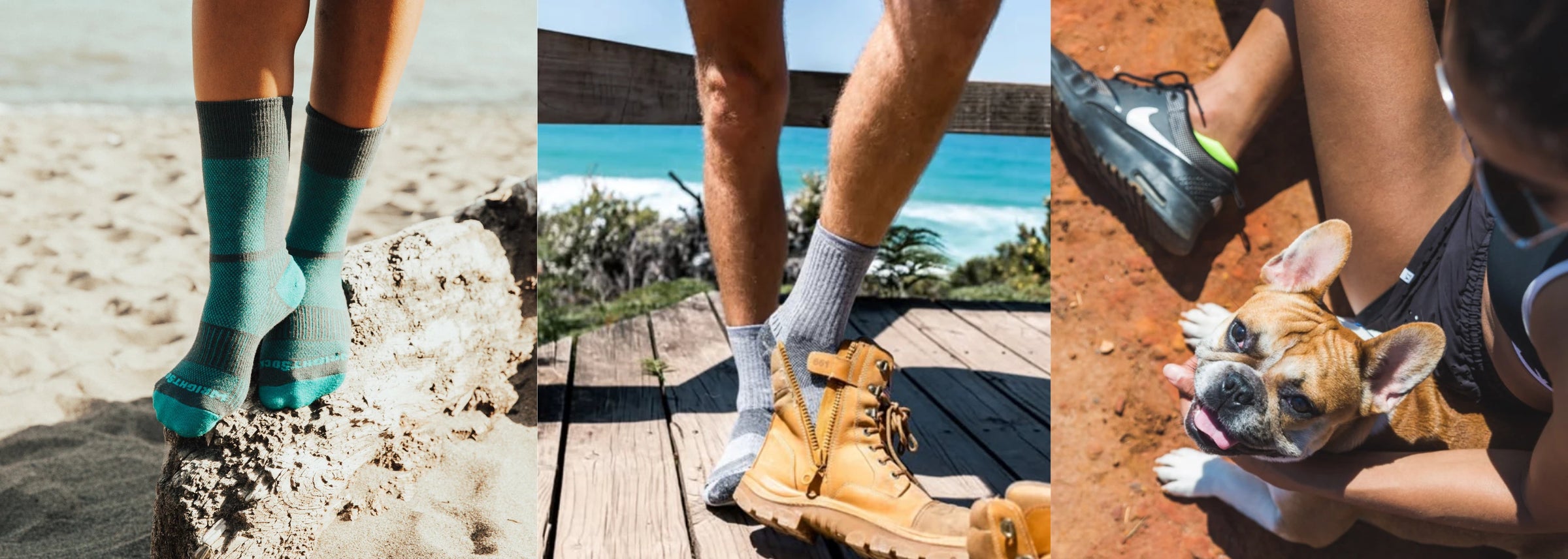 A man running in the Sun