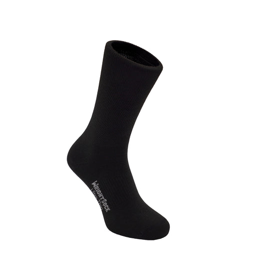 Ultra Thin, Single Layer, Crew, Black.