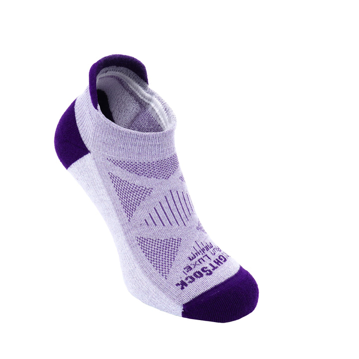 Run Luxe, Tab length, White over Wildberry.