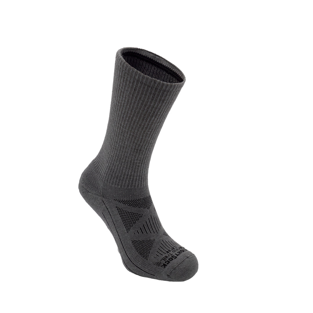 Merino Trail, Crew Length, Charcoal Grey.