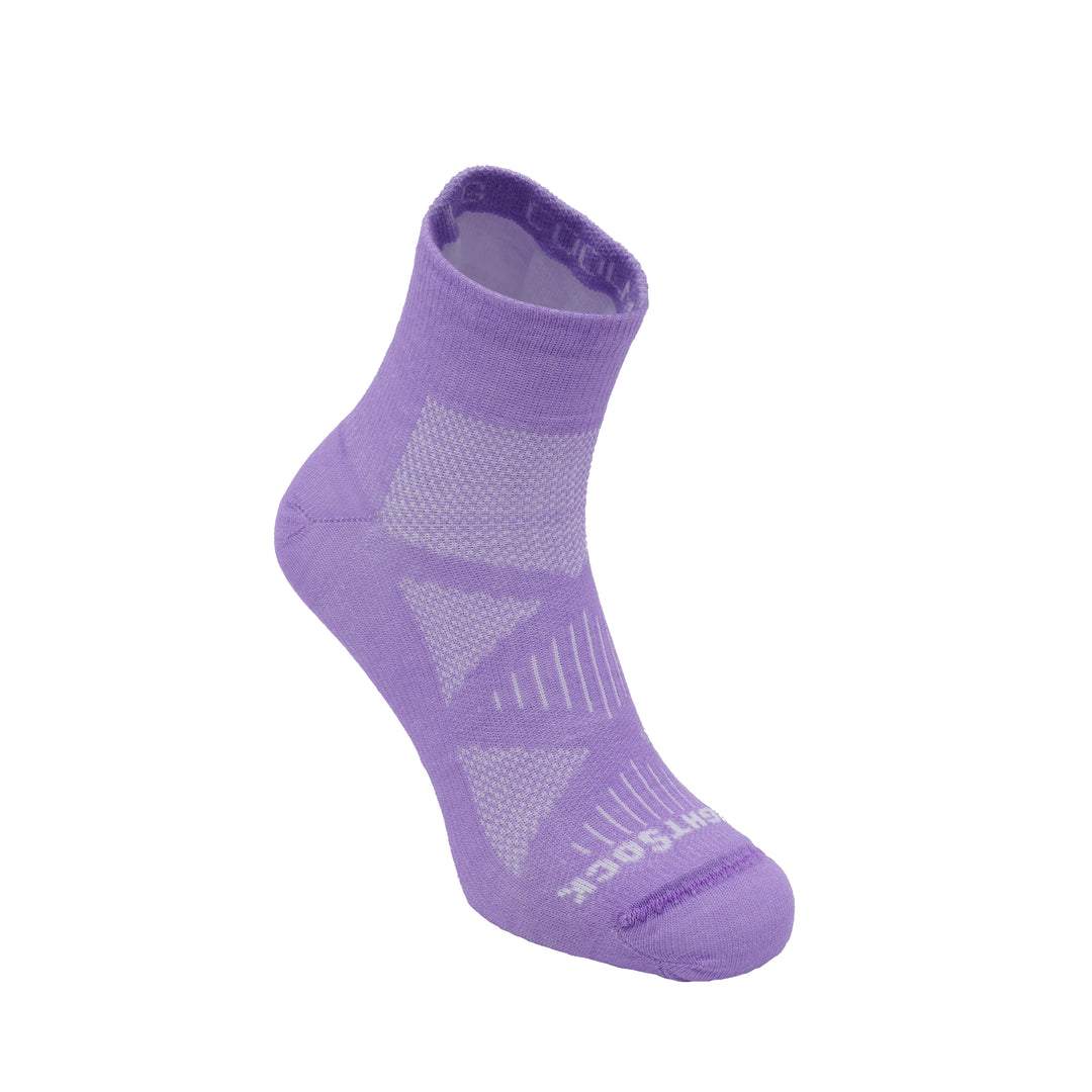 CoolMesh II Cushion style, Quarter height, Pale Lilac sock.