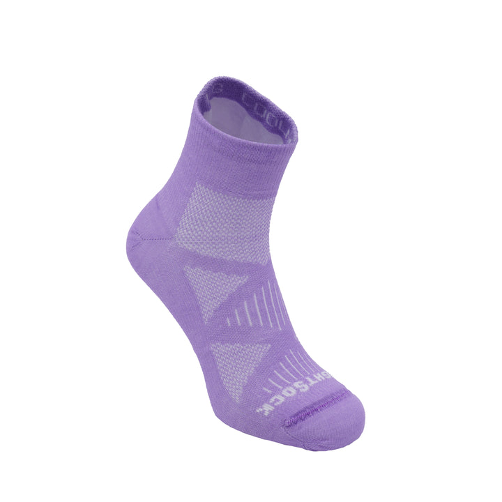 CoolMesh II Cushion style, Quarter height, Pale Lilac sock.