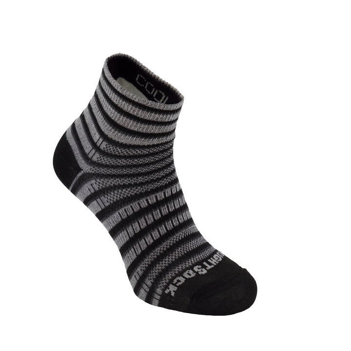 Coolmesh II anti blister socks black and grey stripes.