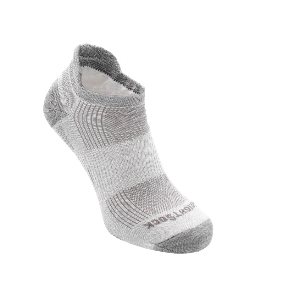 Run, Double Layer, Tab, Grey Marl anti-blister men's protective socks 