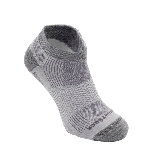 Run, Lo Quarter, Grey Marl protective socks—the best socks for sensitive feet