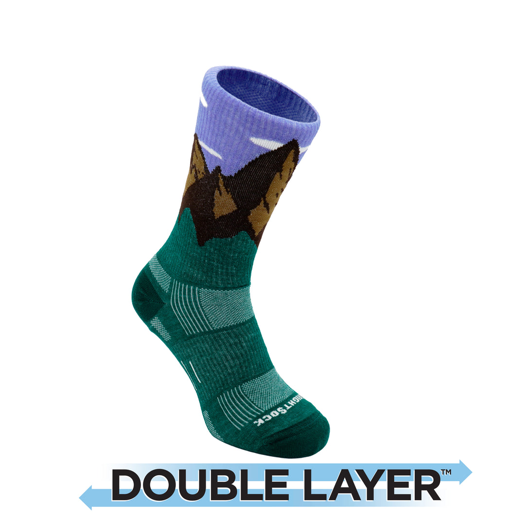 Explore - Crew Length - Green Mountain Valley - Anti Blister System Wrightsock