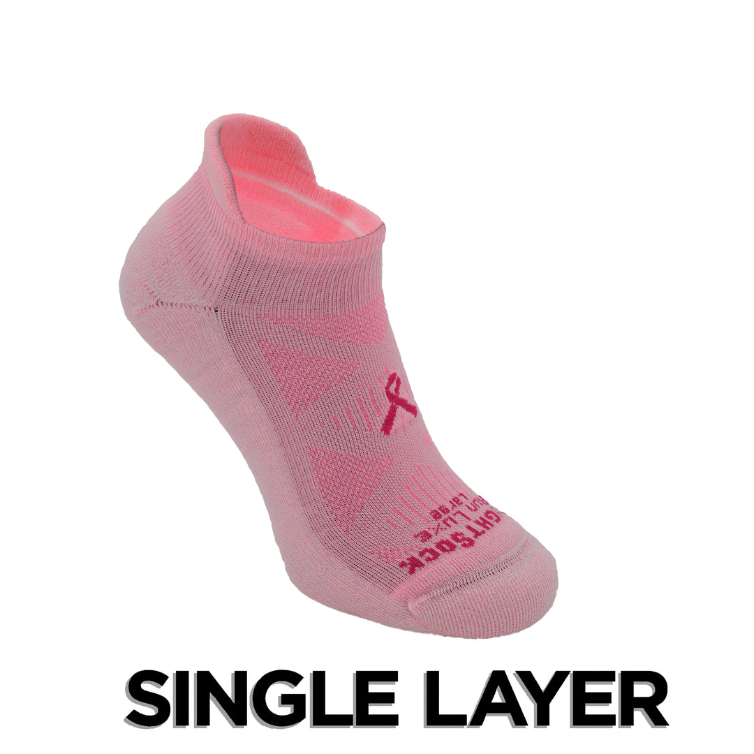 Run Luxe, Single Layer, Tab, Pink Ribbon.