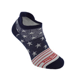 Run, Double Layer, Tab, Stars and Stripes socks.