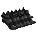 Run tab black anti-blister socks